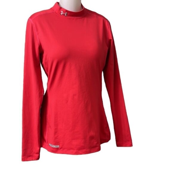 Under Armour ColdGear Long Sleeve Fitted Compression Mock Turtleneneck Shirt - Picture 6 of 10